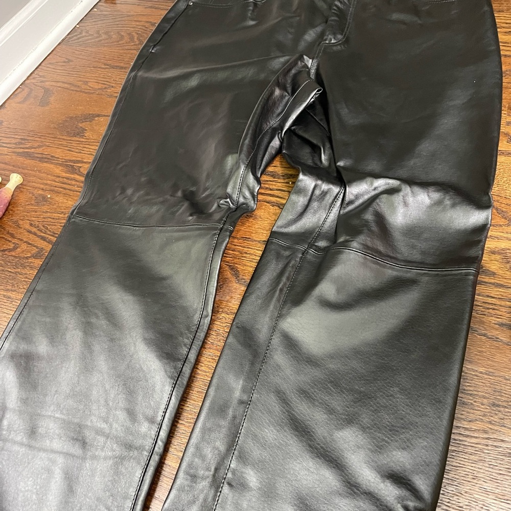 100 % Genuine Leather pants size 20 Jessica London
